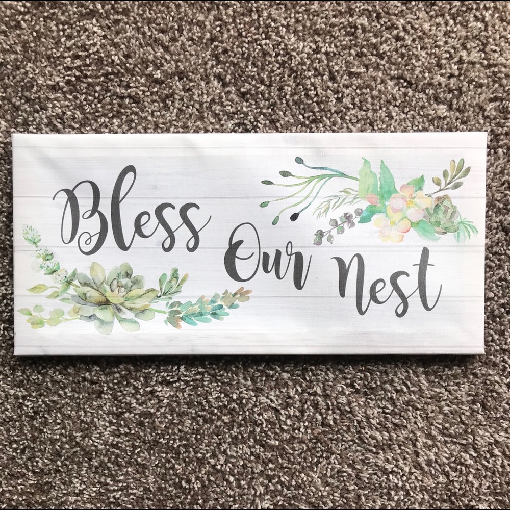 Bless Our Nest Wall Art